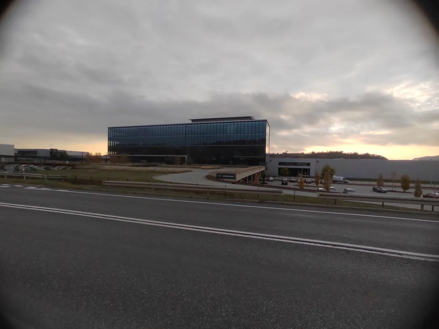 WIŚNIOWSKI building photographed from across the road